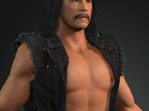 danny trejo machete ready for animation Modelo 3D