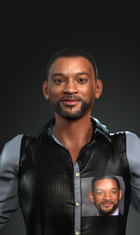3d character design for actor will smith ready for animation 3D Model .c4d .max .obj .3ds .fbx .stl .blend 