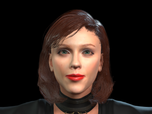3d character design for actor scarlett johansson 2 ready for animation with same animation in the ve Modèle 3D