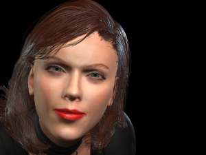 3d character design for actor scarlett johansson 2 ready for animation with same animation in the ve Modèle 3D
