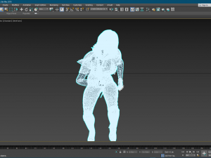 3d character design for actor scarlett johansson 2 ready for animation with same animation in the ve Modèle 3D