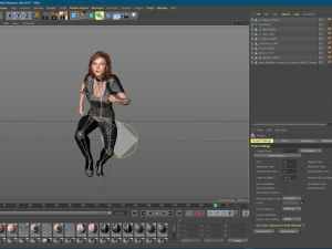 3d character design for actor scarlett johansson 2 ready for animation with same animation in the ve Modèle 3D
