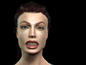 3d character design for actor angelina jolie arabic dancing ready for animation 3D Model