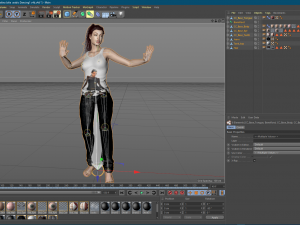 3d character design for actor angelina jolie arabic dancing ready for animation 3D Model