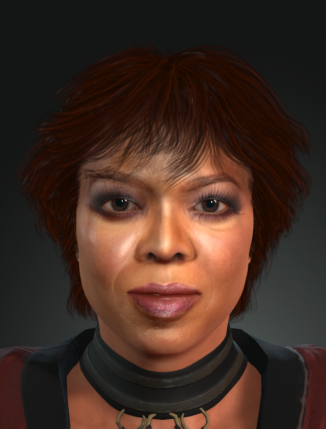 3d character for oprah winfrey ready for animation 3D Model .c4d .max .obj .3ds .fbx .stl .blend 