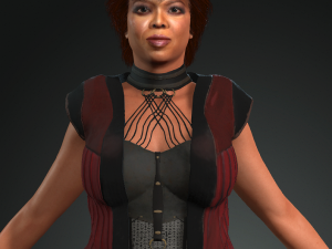 3d character for oprah winfrey ready for animation 3D Model