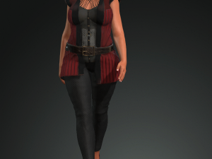 3d character for oprah winfrey ready for animation 3D Model
