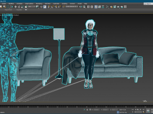 3d character for oprah winfrey ready for animation 3D Model