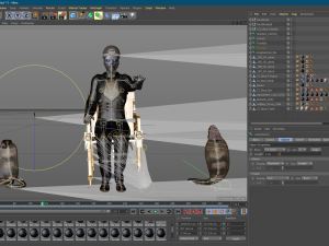 3d character design for actor aliens ready for animation with same animation in the vew 3D 模型