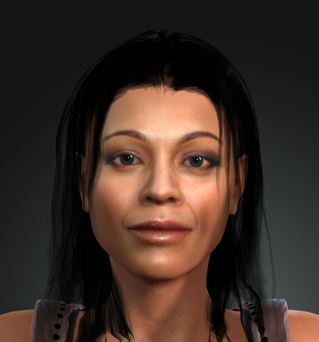 3d character design for actor zoe saldana ready for animation with same animation in the vew 3D Model .c4d .max .obj .3ds .fbx .stl .blend 
