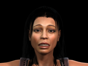 3d character design for actor zoe saldana ready for animation with same animation in the vew 3D Model