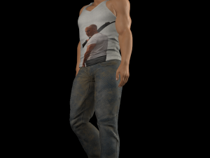 vin diesel 3d character design for actor ready for animation with same animation in the vew 3D 모델