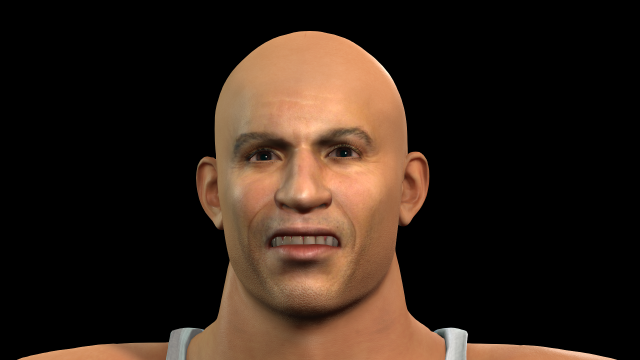 Vin Diesel 3d Character Design For Actor Ready For Animation With.