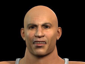 vin diesel 3d character design for actor ready for animation with same animation in the vew 3D 모델