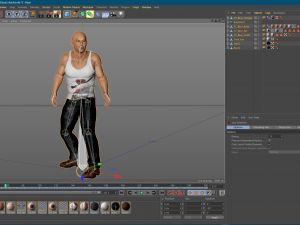 vin diesel 3d character design for actor ready for animation with same animation in the vew 3D 모델