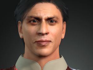 sharokhan bollywood movie star 3d character design ready for animation 3D Model