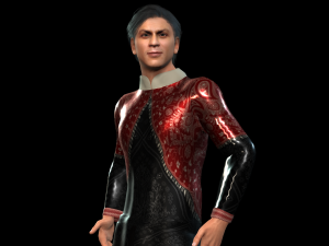 sharokhan bollywood movie star 3d character design ready for animation 3D Model
