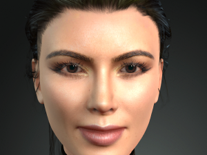 kim kardashian arabic dancing 3d character design ready for animation with arabic dancing 3D Model