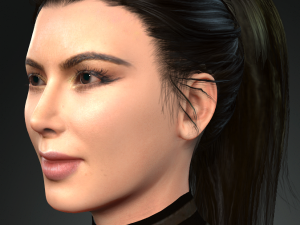 kim kardashian arabic dancing 3d character design ready for animation with arabic dancing 3D Model