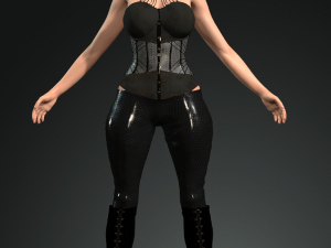 kim kardashian arabic dancing 3d character design ready for animation with arabic dancing 3D Model