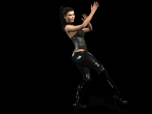 kim kardashian arabic dancing 3d character design ready for animation with arabic dancing 3D Model