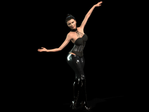 kim kardashian arabic dancing 3d character design ready for animation with arabic dancing 3D Model