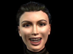 kim kardashian arabic dancing 3d character design ready for animation with arabic dancing 3D Model