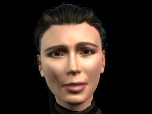 kim kardashian arabic dancing 3d character design ready for animation with arabic dancing 3D Model