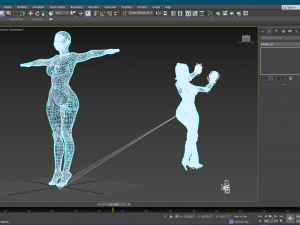 kim kardashian arabic dancing 3d character design ready for animation with arabic dancing 3D Model