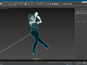 kim kardashian arabic dancing 3d character design ready for animation with arabic dancing 3D Model