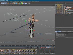 kim kardashian arabic dancing 3d character design ready for animation with arabic dancing 3D Model