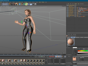 kim kardashian arabic dancing 3d character design ready for animation with arabic dancing 3D Model