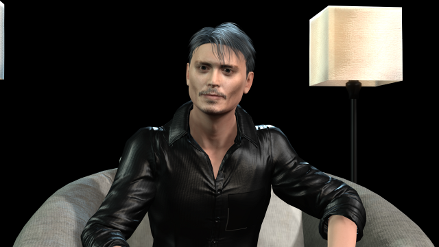 johnny depp 2 3d character design ready for animation with animation 3D 모델 .c4d .max .obj .3ds .fbx .stl .blend 