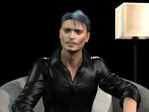 johnny depp 2 3d character design ready for animation with animation 3D Model
