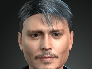 johnny depp 2 3d character design ready for animation with animation 3D 모델