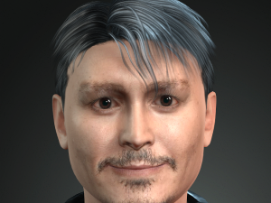 johnny depp 2 3d character design ready for animation with animation 3D 모델