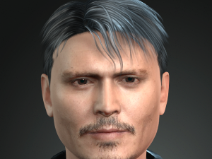 johnny depp 2 3d character design ready for animation with animation 3D 모델