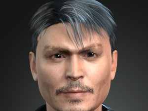 johnny depp 2 3d character design ready for animation with animation 3D 모델