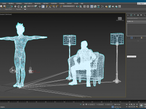 johnny depp 2 3d character design ready for animation with animation 3D 모델
