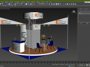exhibition booth 5x5 materials used in twinmotion 2020 3Dモデル