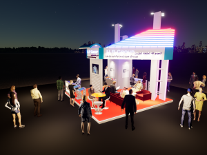 6x6 3d exhibition booth design render was made by twinmotion 2020 3D Model