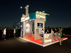 6x6 3d exhibition booth design render was made by twinmotion 2020 3D Model