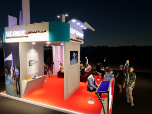 6x6 3d exhibition booth design render was made by twinmotion 2020 3D Model