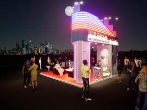 6x6 3d exhibition booth design render was made by twinmotion 2020 3D Model