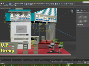 6x6 3d exhibition booth design render was made by twinmotion 2020 3D Model