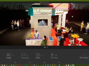6x6 3d exhibition booth design render was made by twinmotion 2020 3D Model