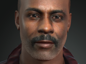 idris elba 3d character design ready for animation 3D Model