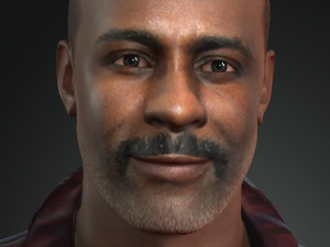 idris elba 3d character design ready for animation 3D Model