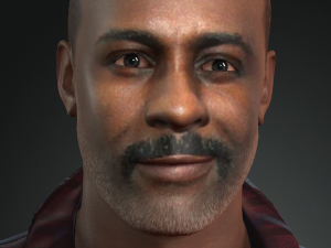 idris elba 3d character design ready for animation 3D Model