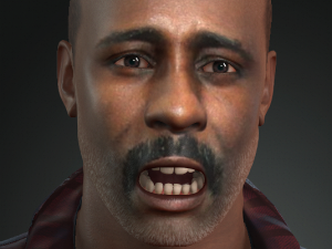 idris elba 3d character design ready for animation 3D Model